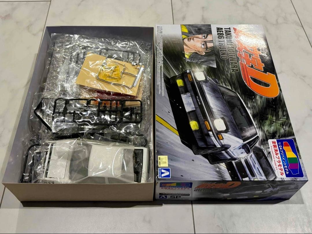 アオシマ　1/24 プリペイントモデル　頭文字D 5台セット