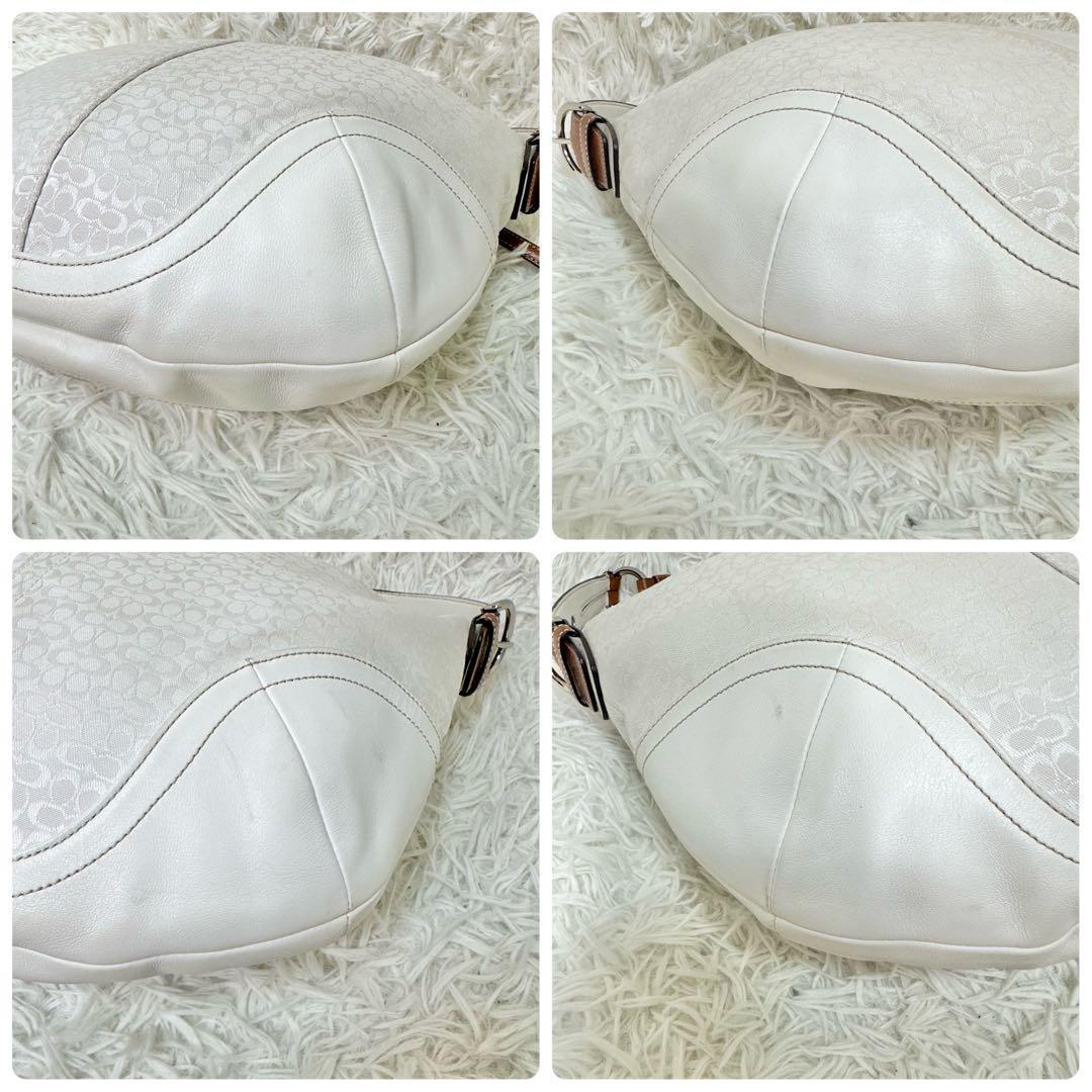 COACH コーチ ワンショルダー シグネチャー ホワイト 肩掛け y2k