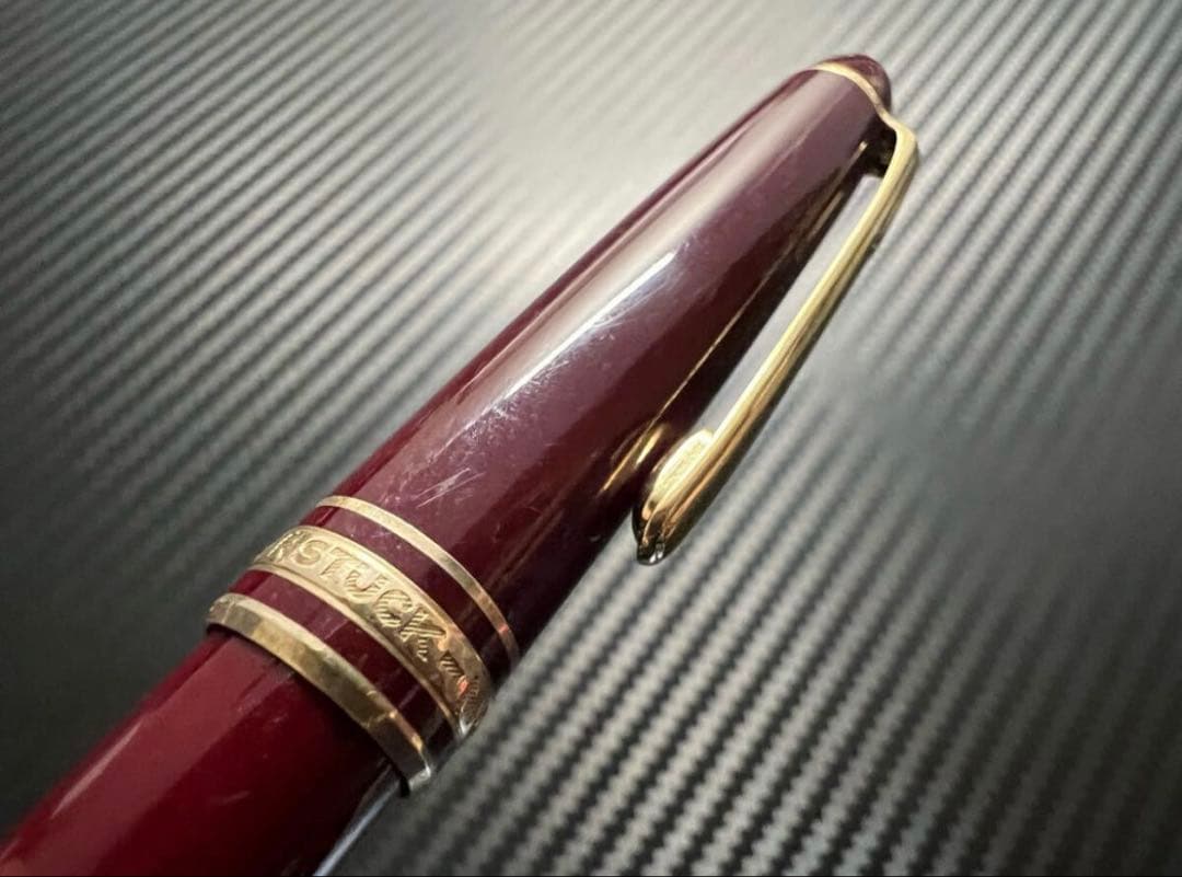 モンブラン マイスターシュテュック 144 万年筆 M 中字 ボルドー 中白