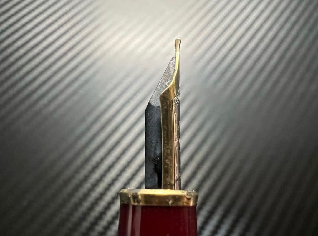 モンブラン マイスターシュテュック 144 万年筆 M 中字 ボルドー 中白