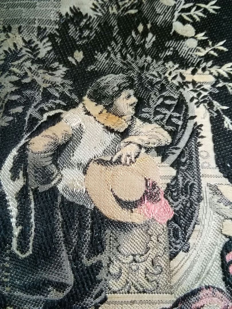 逸品　シルクタペストリー　刺繍絵画　アレクサンドル・ルイ・ルロワール原画