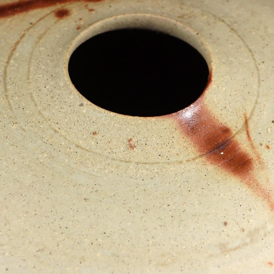 専用 Y2917 人間国宝 伊勢崎淳 備前焼 大壷 35㎝ 飾壷 共箱