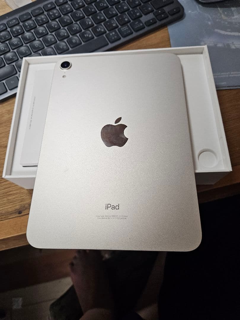 ipad mini 6世代　wifi model 64gb カバーもつけます