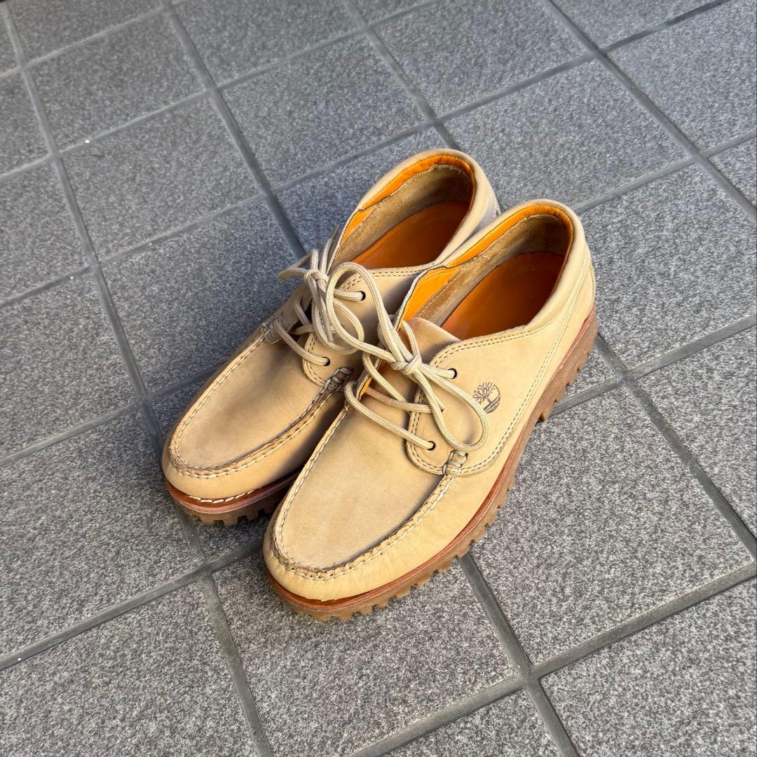 Timberland 3eye モカシン デッキシューズ ベージュ