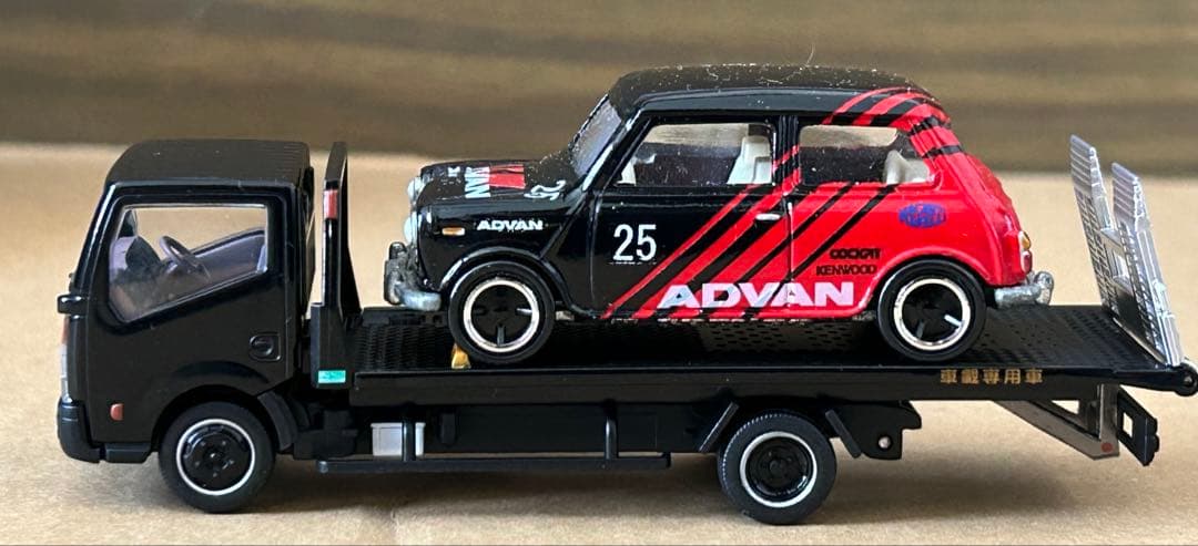 トミカ 積載車セット ミニクーパー セフテーローダ