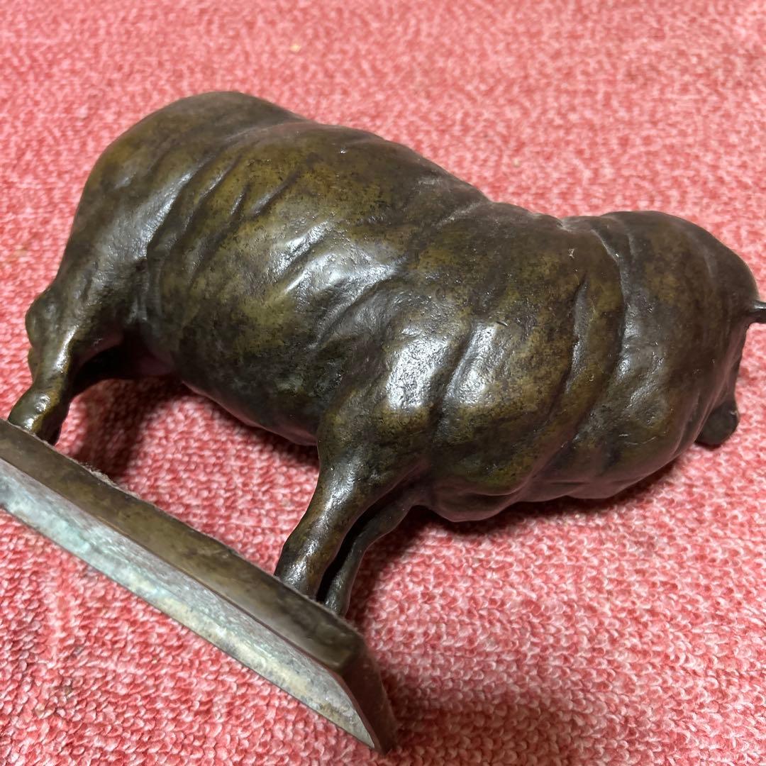 羊日本製 アンティーク 大正・昭和初期の古い羊干支置物 吉兆