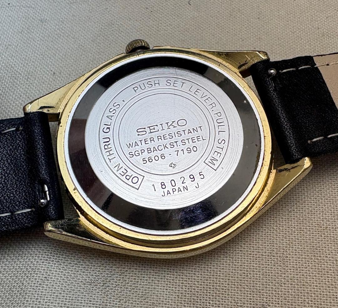 873/稼働 セイコー LM ロードマチック 5606-7190 自動巻