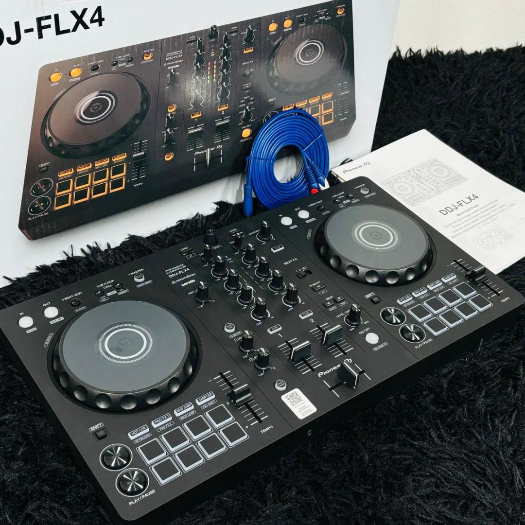 パイオニアDJ DDJ-FLX4 DJコントローラー 2デッキ マルチアプリ対応