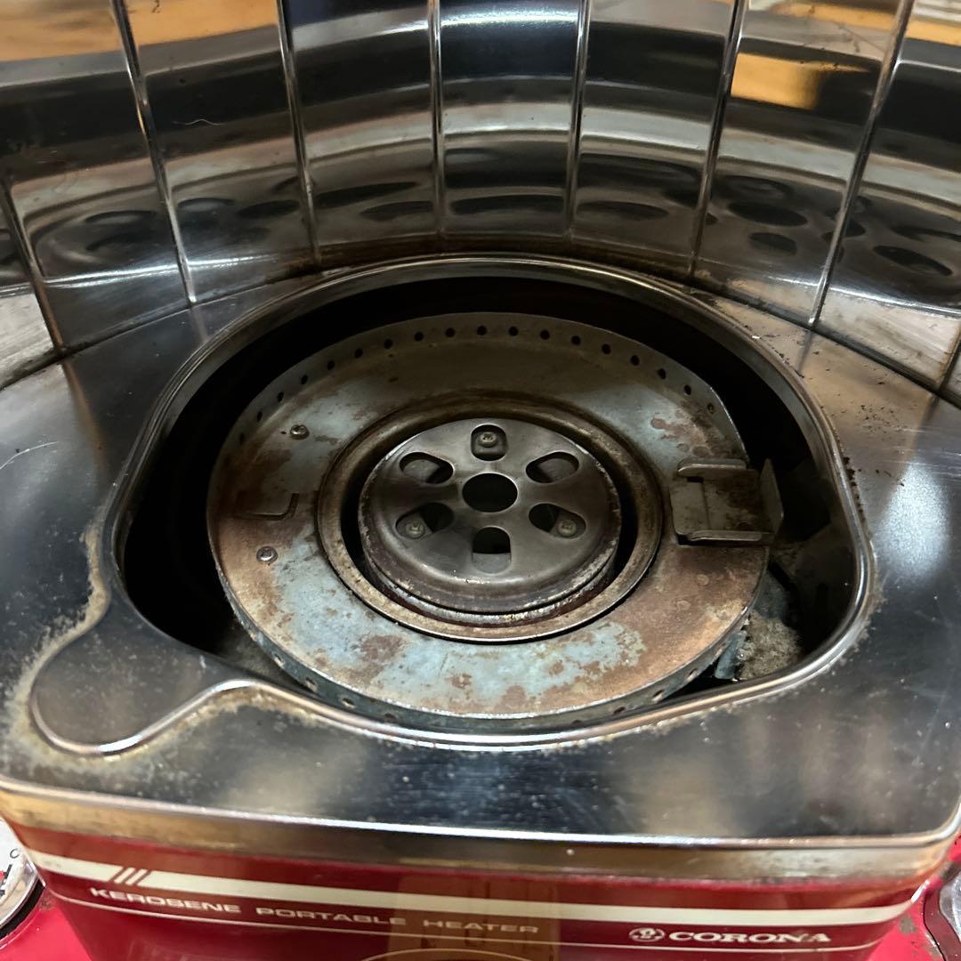 コロナ石油ストーブＳＲ―１　前期型レトロ　放射式タンク一体型　電子点火OK！