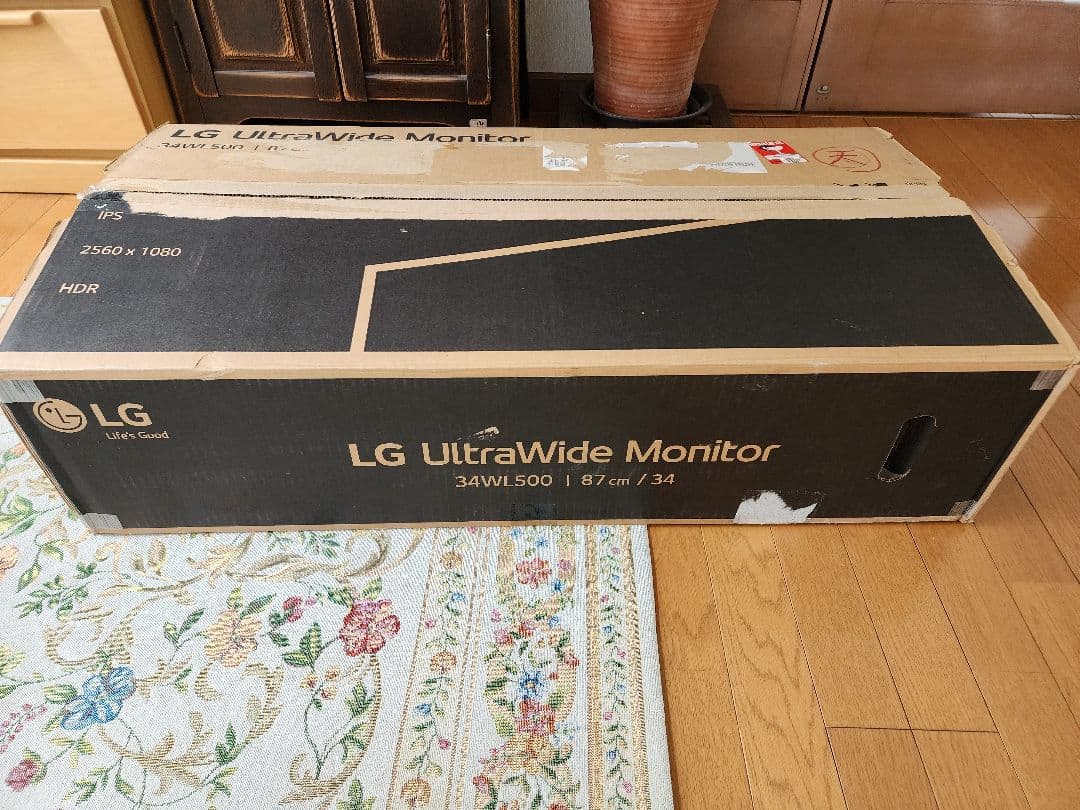 LG 34インチ ウルトラワイドモニター 34wl500-b 美品 動作確認済