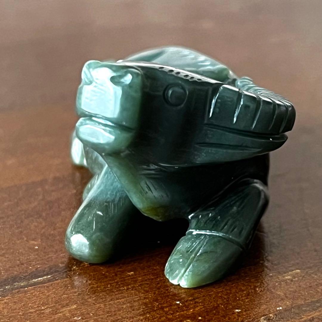 和田玉 青玉 藍青 古翡翠 彫刻 手彫り 牛 ネフライト 軟玉 アンティーク