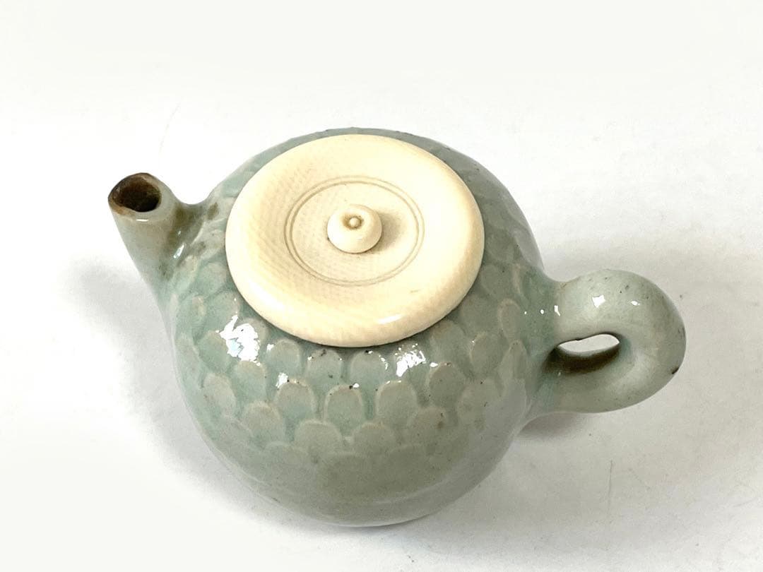 骨董　アンティーク　中国古陶磁　青白磁　影青　水滴　茶入　書道具　見立て茶入