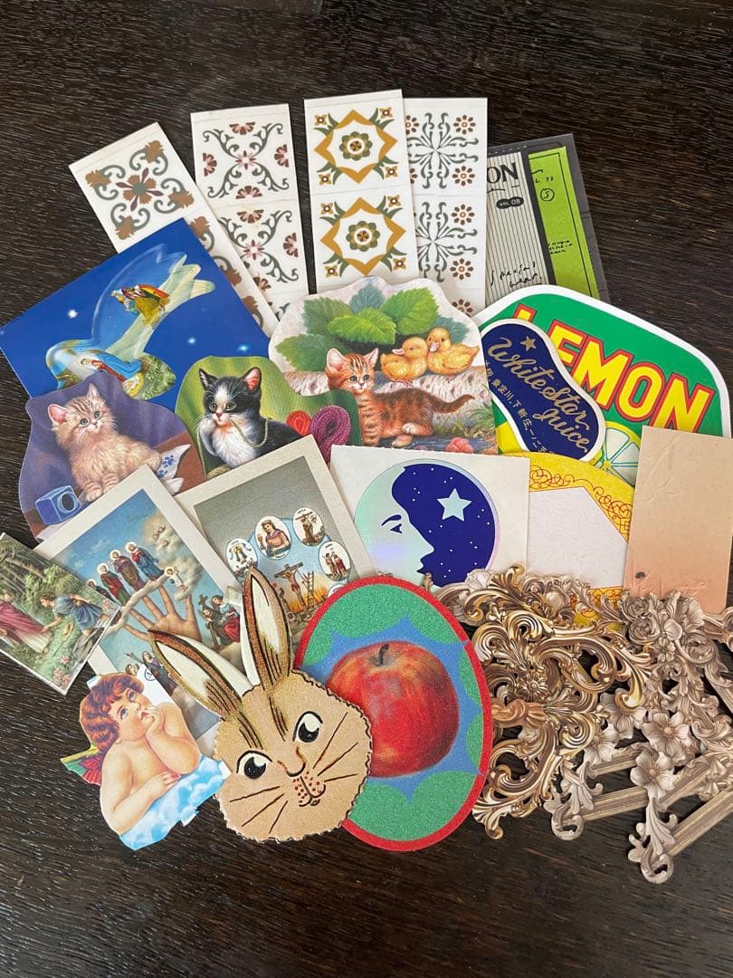 A)聖なるおすそ分けファイル　コラージュ素材　レース