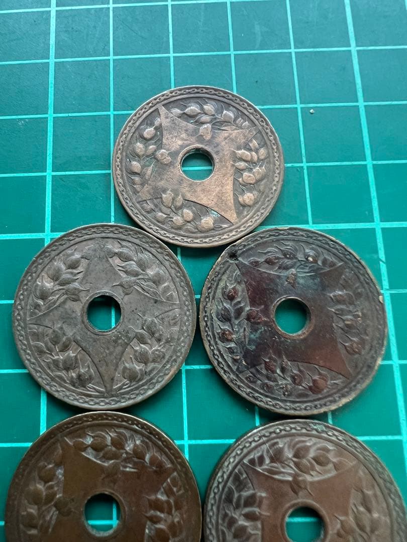 中国銭　一分銅貨　6枚ロット