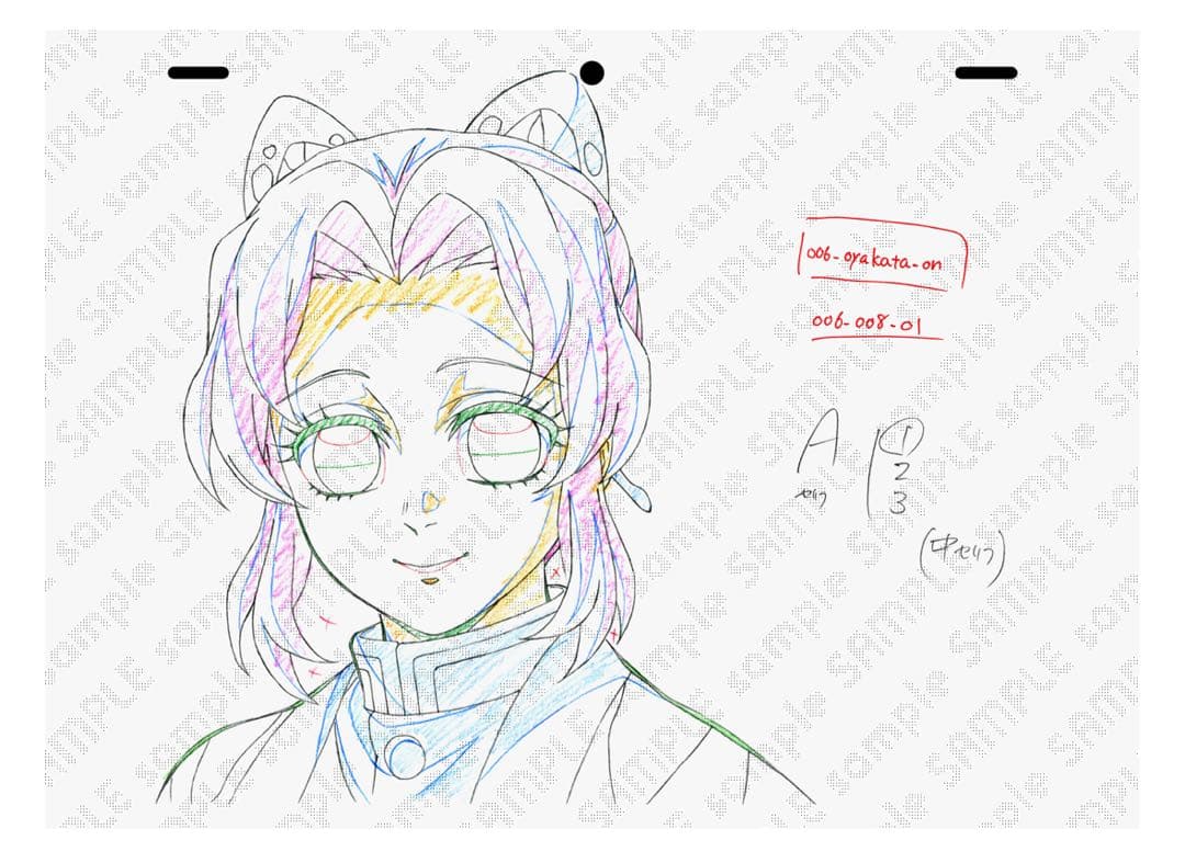 鬼滅の刃 DVD 特典 複製原画 2セット 義勇 実弥 無一郎 小芭内 蜜璃