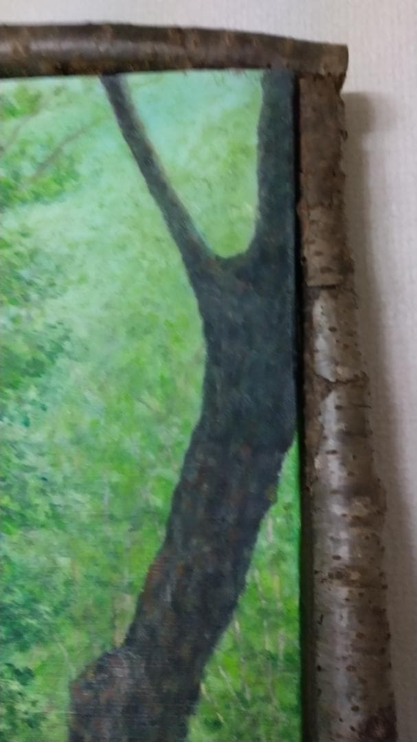 「公園の風」F20油彩画 油絵 絵画 風景画 原画