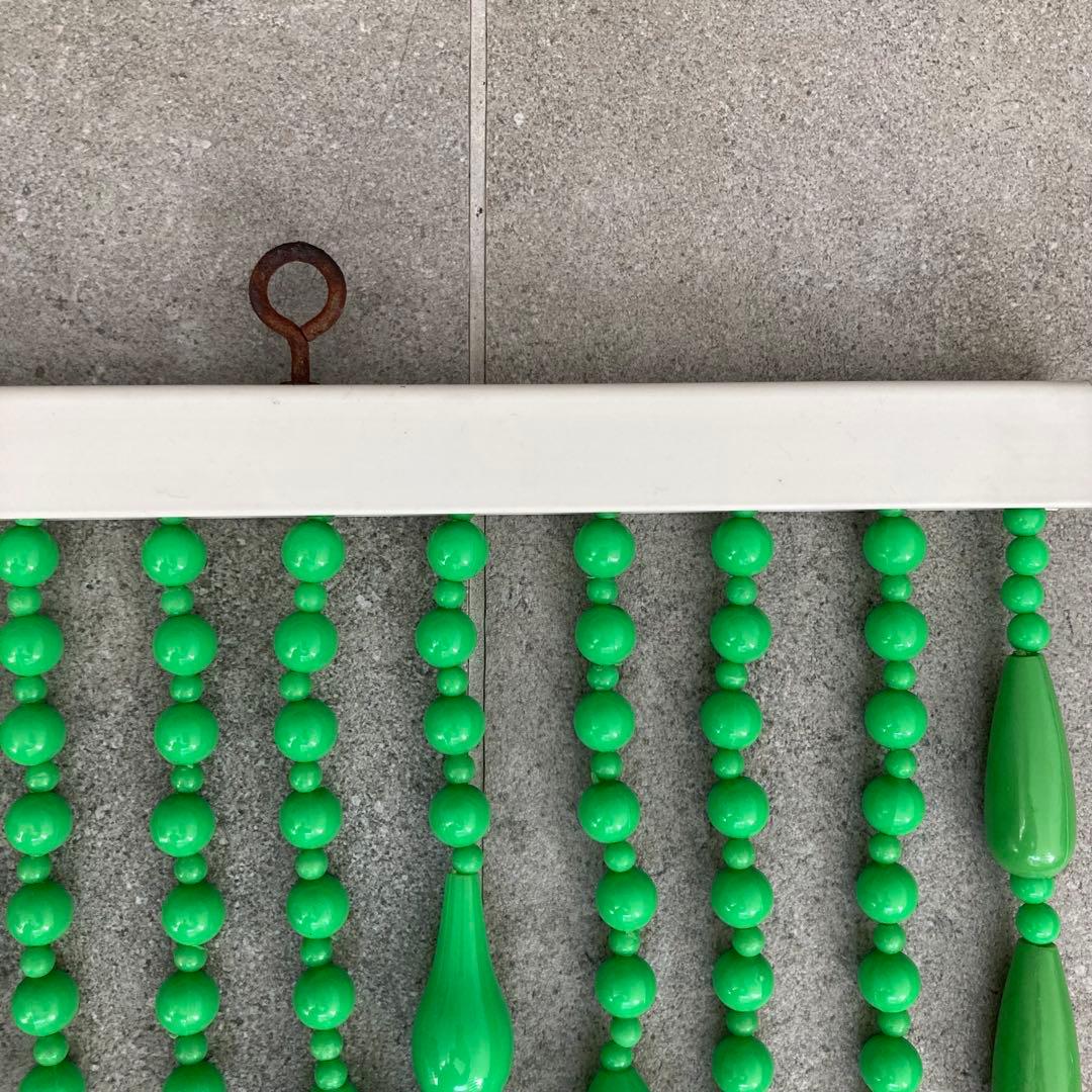 当時物 昭和レトロ レトロポップ 珠のれん グリーン