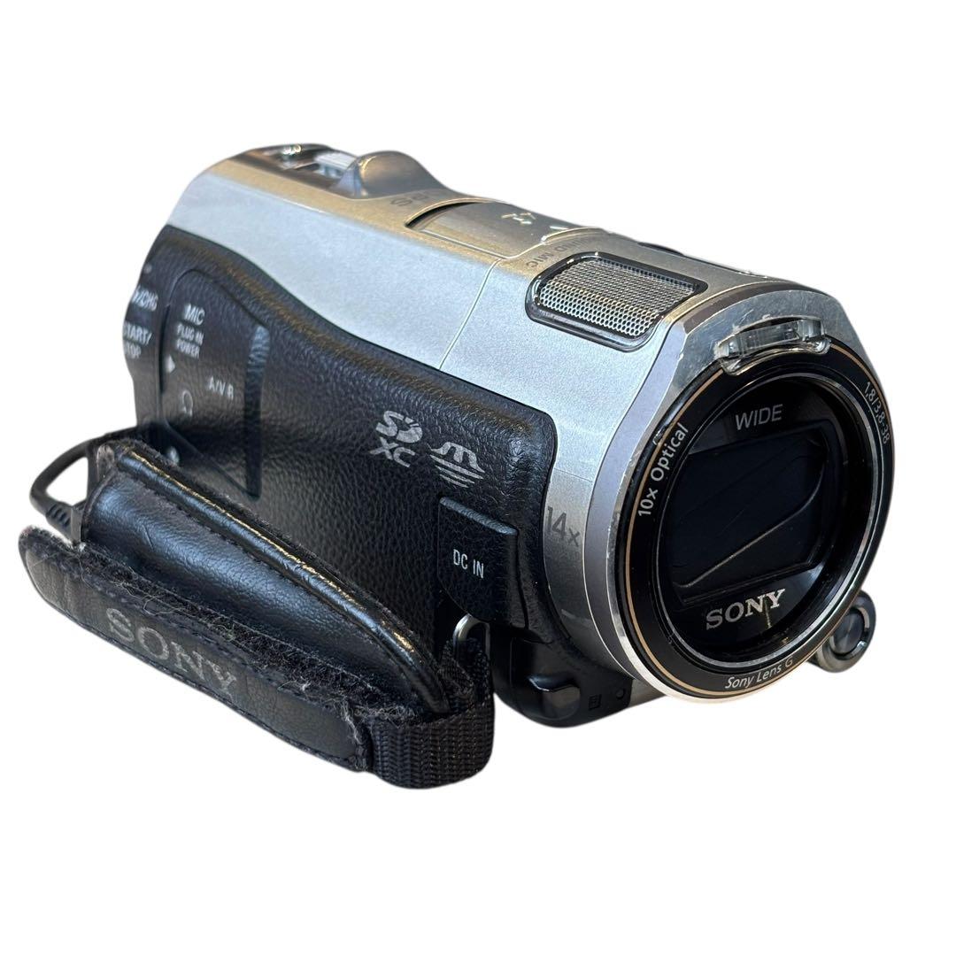 動作確認済 SONY HDR-CX560V ハンディカム ビデオカメラ シルバー