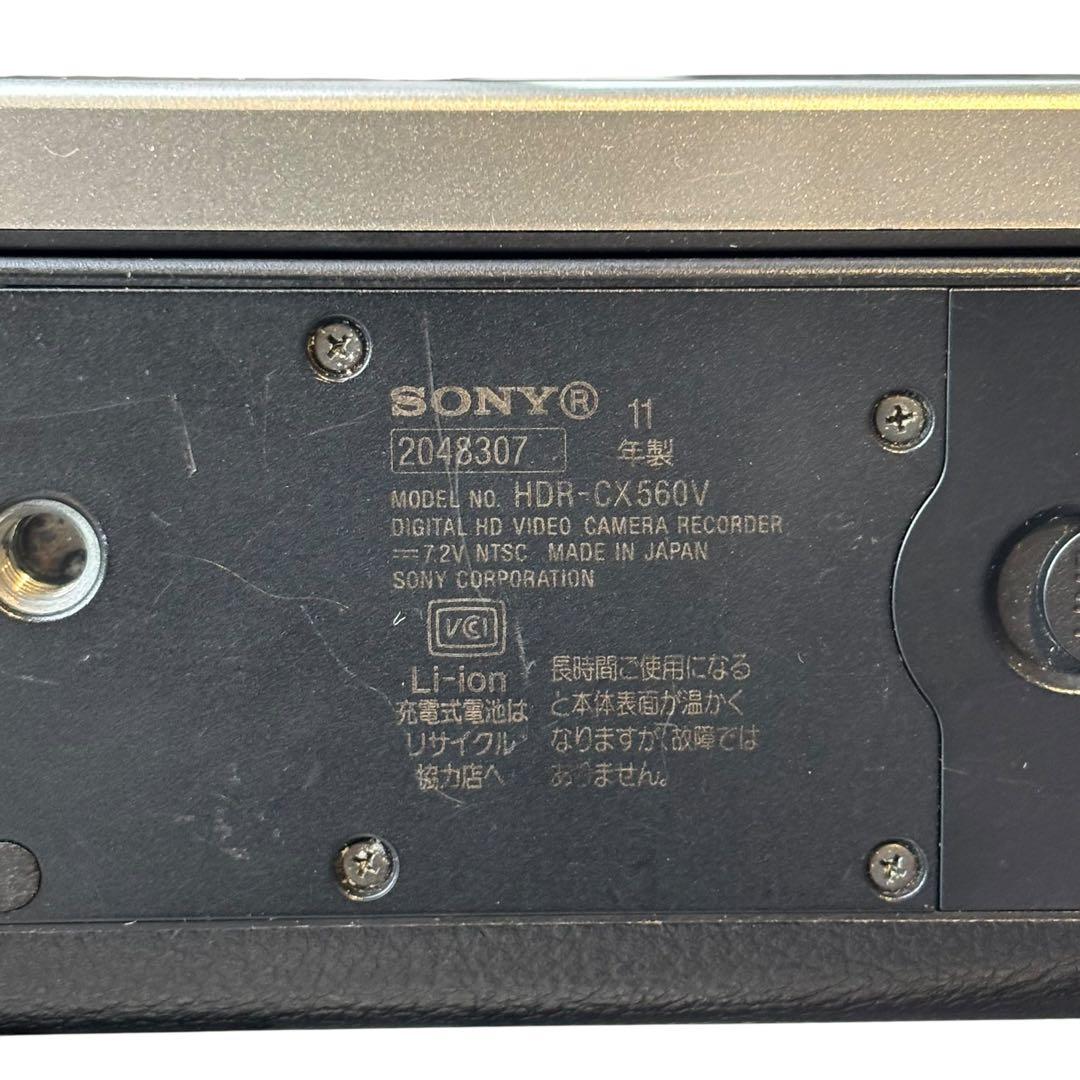 動作確認済 SONY HDR-CX560V ハンディカム ビデオカメラ シルバー