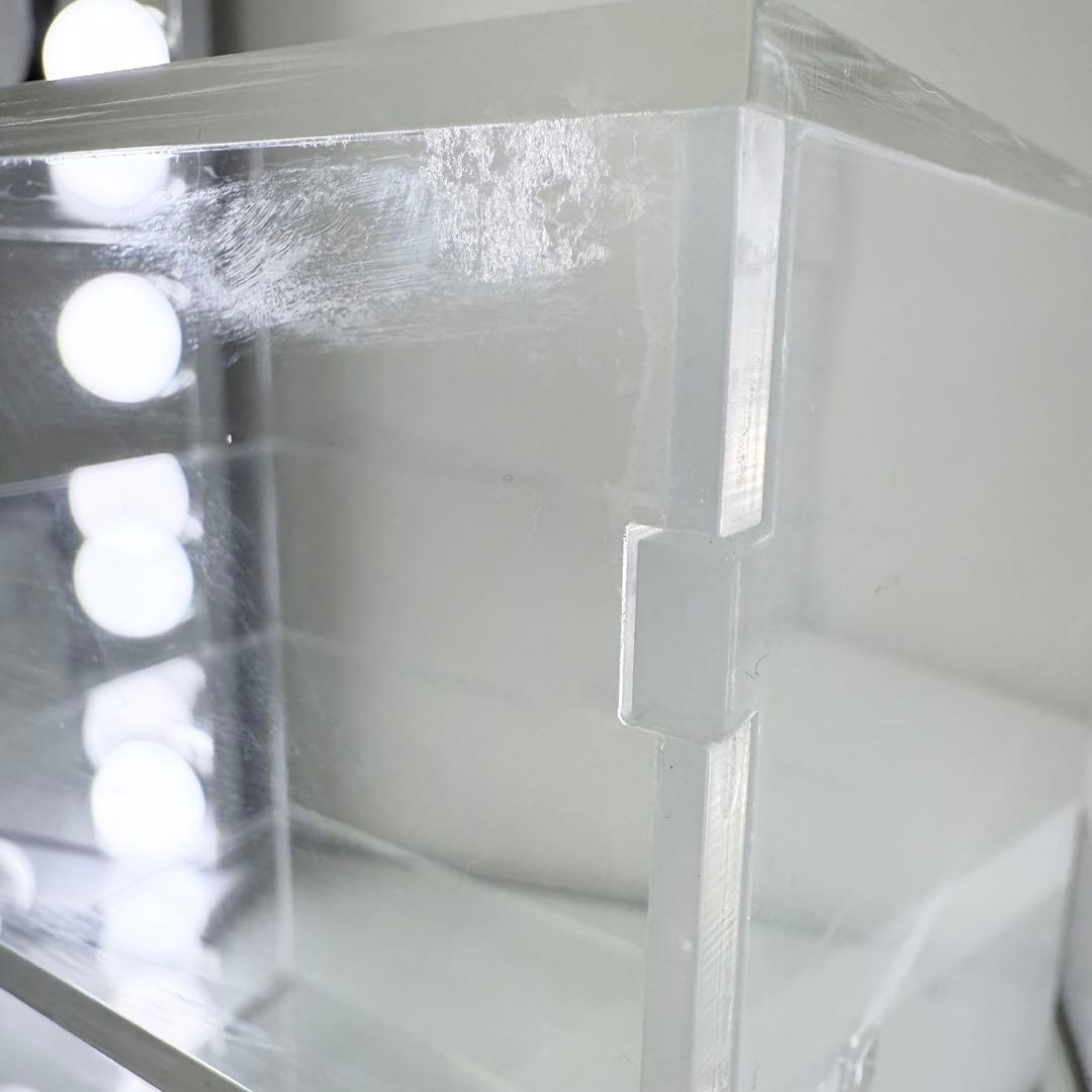 BeautINIT ビューティイニット 透明アクリルメイク収納ボックス 4段