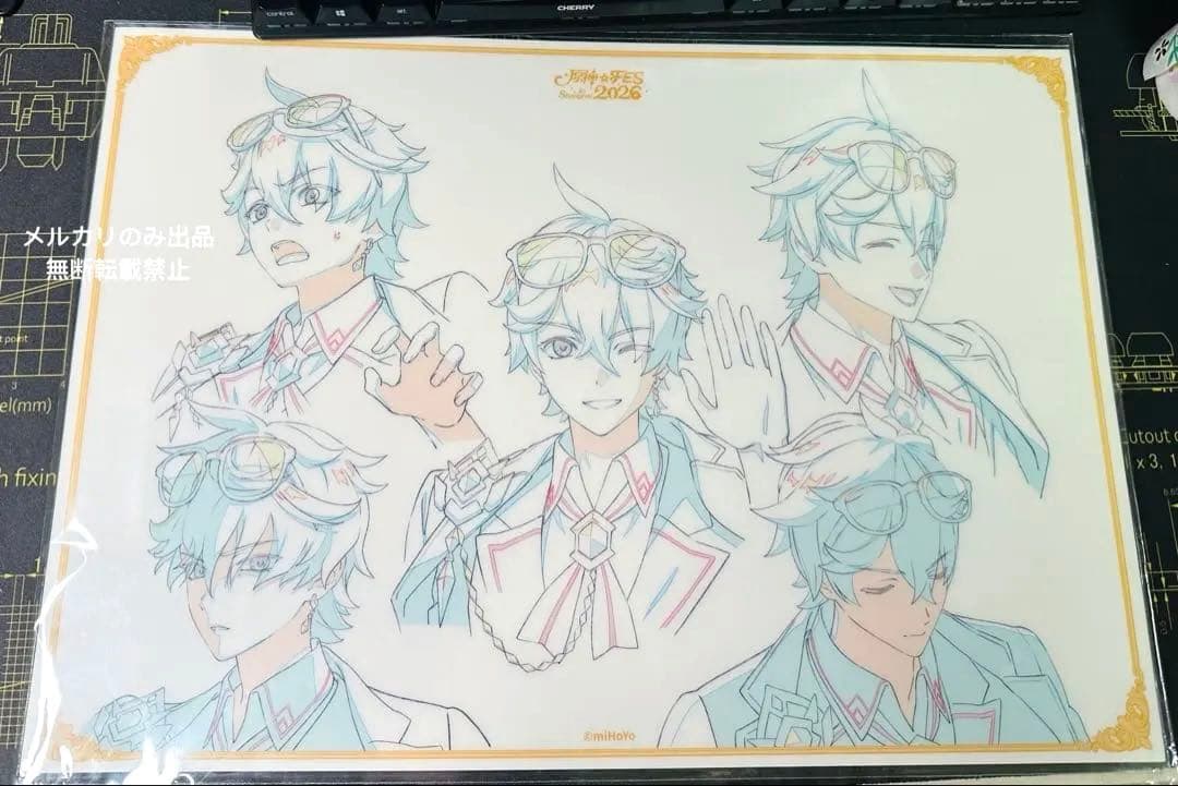 原神 fes 会場限定 vip入場特典 原画 PVCデスクマット タルタリヤ