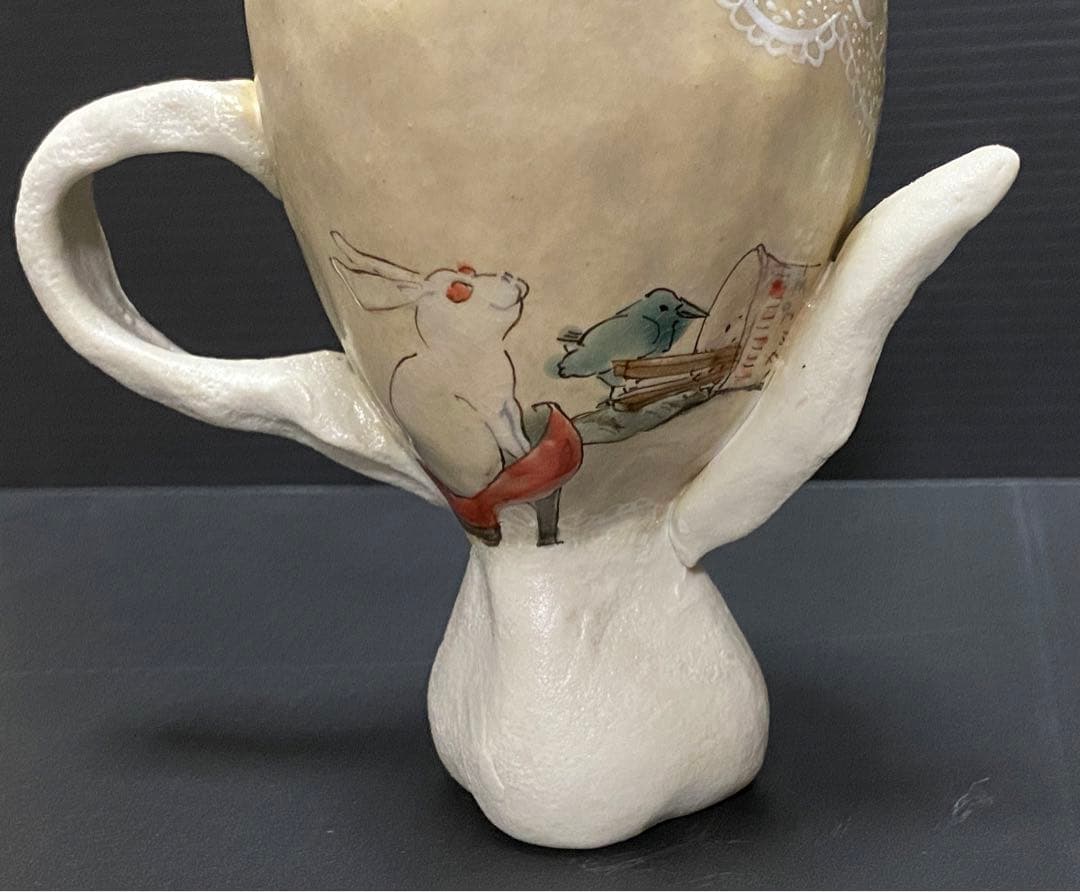 九谷焼 兎 バニーガール カップ 北井真衣