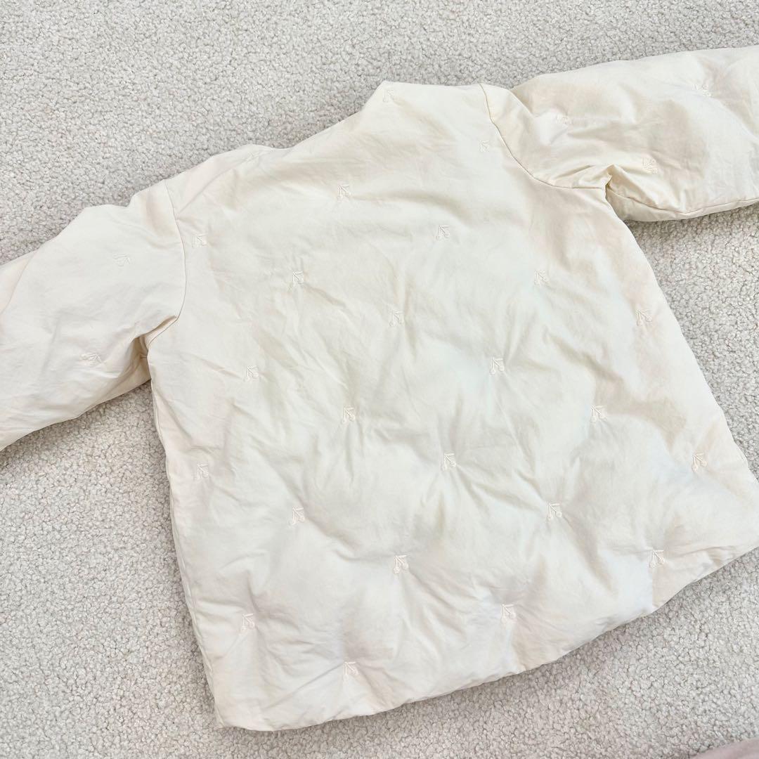 【※美品】Bonpoint(ボンポワン)⭐︎チェリー柄ダウン⭐︎