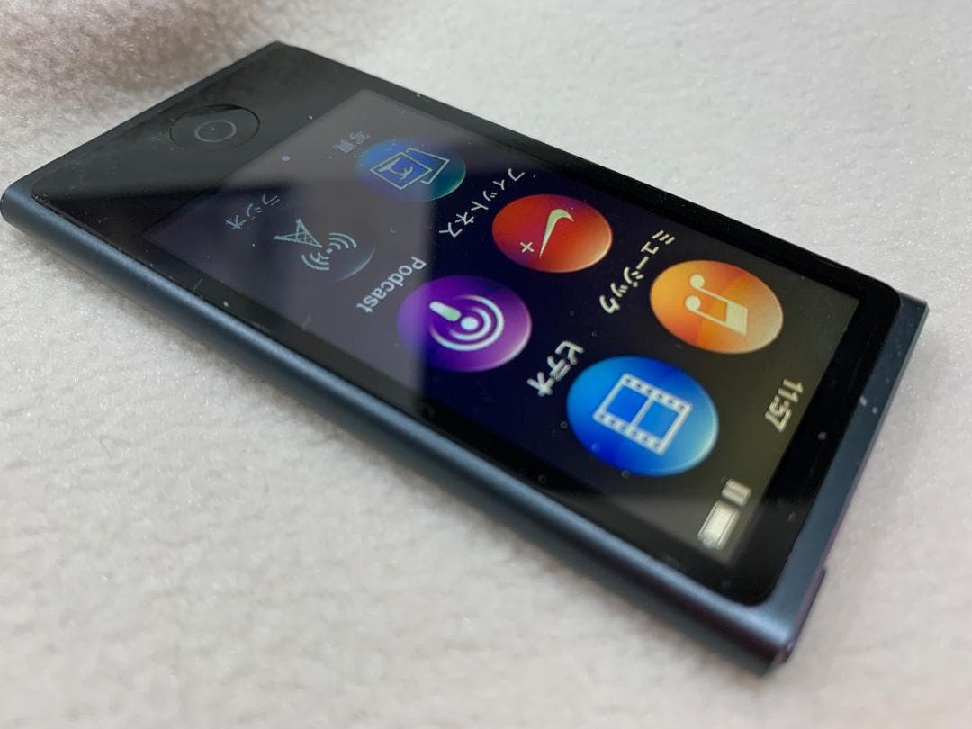 【美品】Apple iPod nano 第7世代 16GB スレート