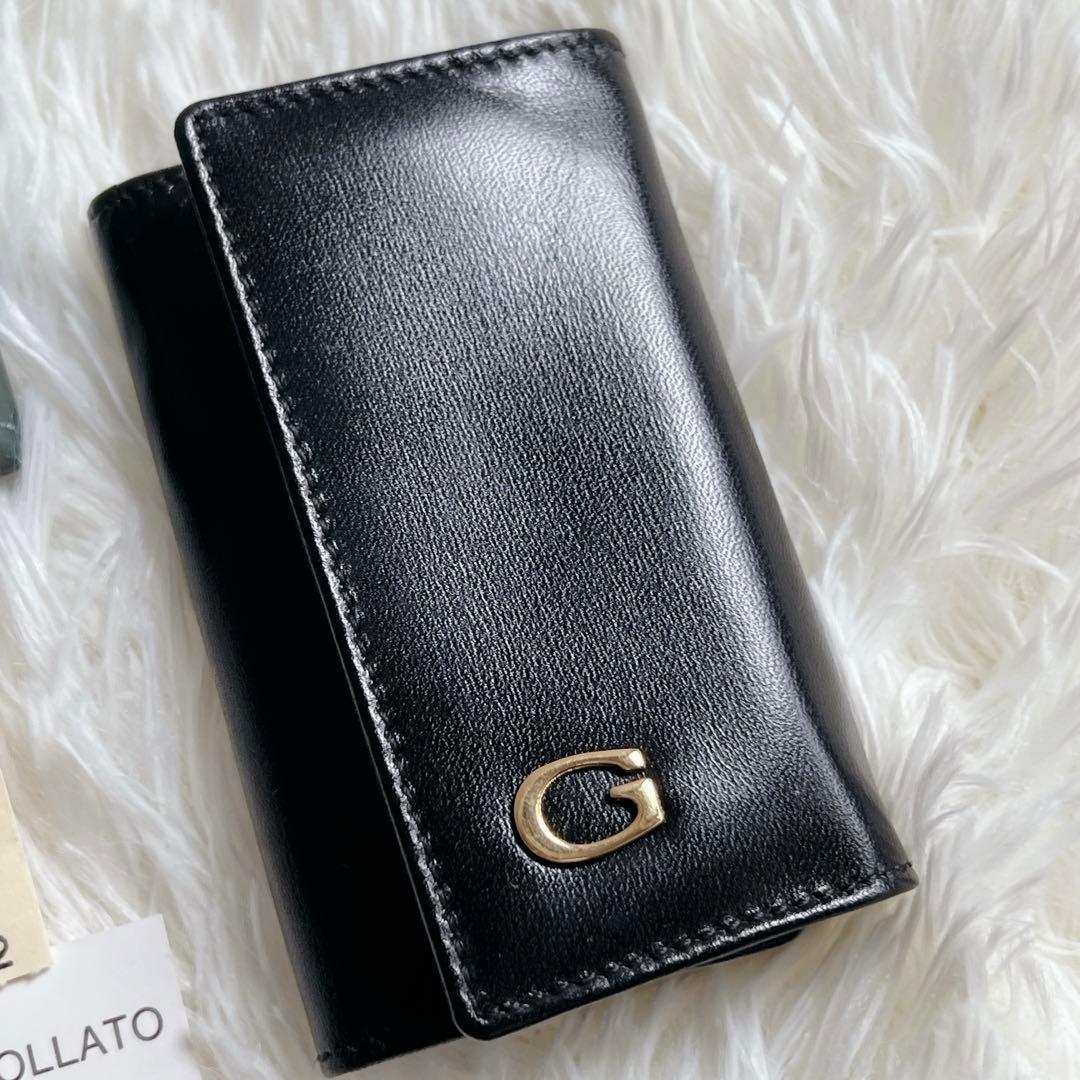 新品■GUCCI グッチ レザー 6連 キーケース レディース メンズ ブラック