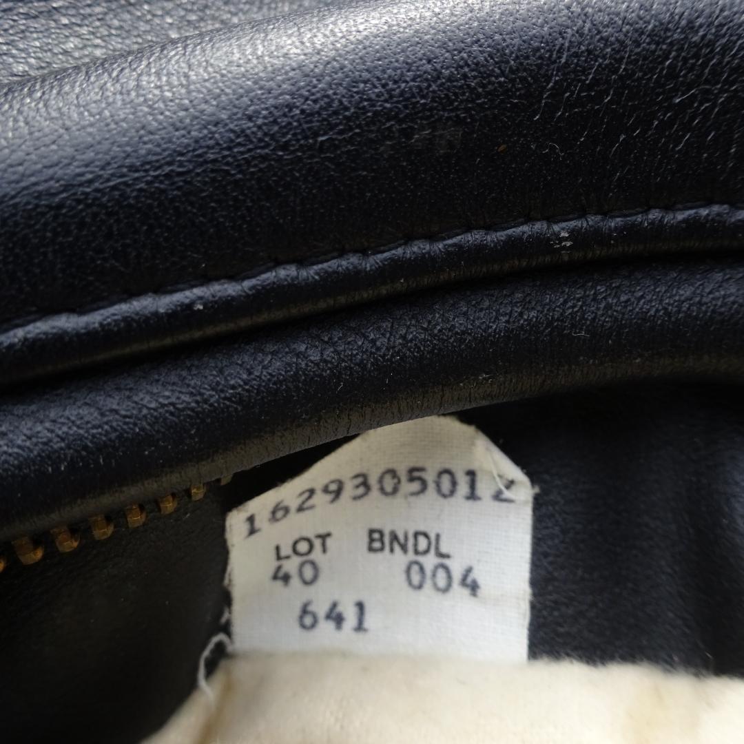 米国製Schottショット/立襟シングルライダース641/40真鍮系金ゴールド