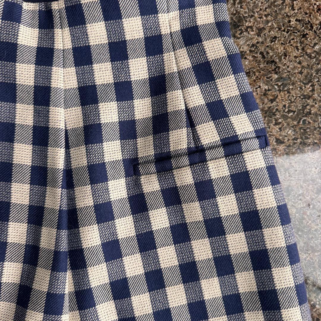 クリスチャンディオール　チェック柄 ラップ スコート　ショートパンツ　スカート