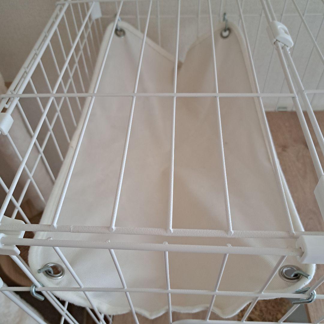 アイリスオーヤマ キャットケージ 白 2段 ハンモック付き