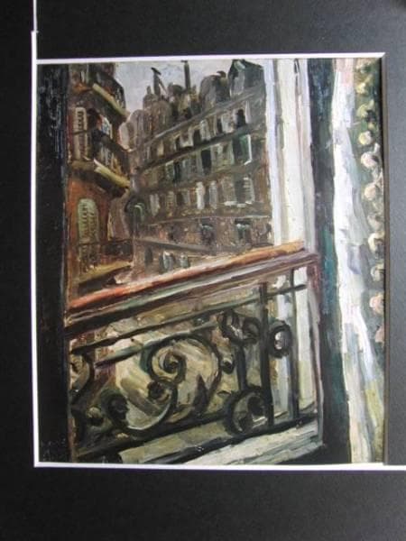 小出楢重、ソムラールの宿にて、希少画集画、新品額装、状態良好