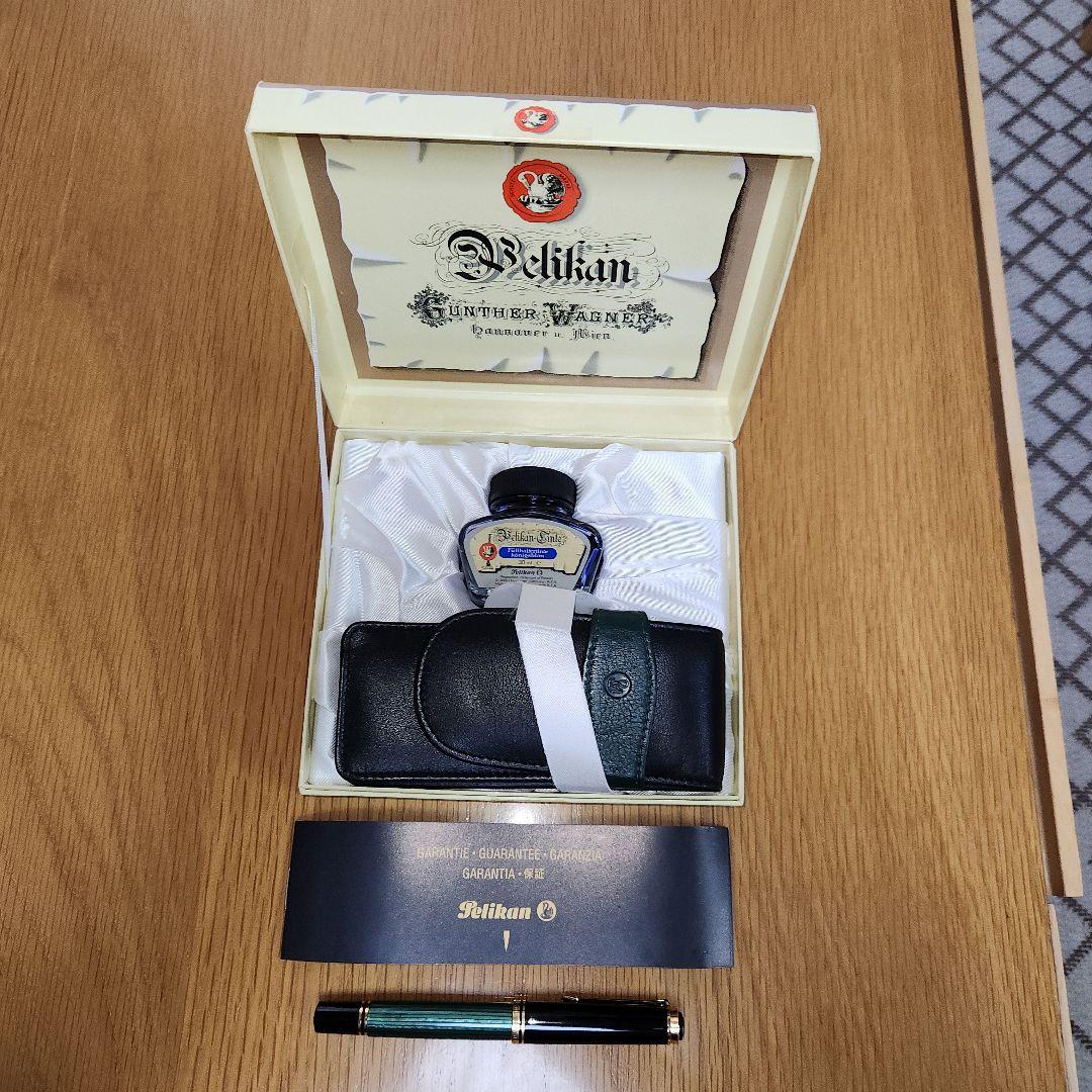 Pelikan万年筆 スーベレーンM600 グリーンFセット