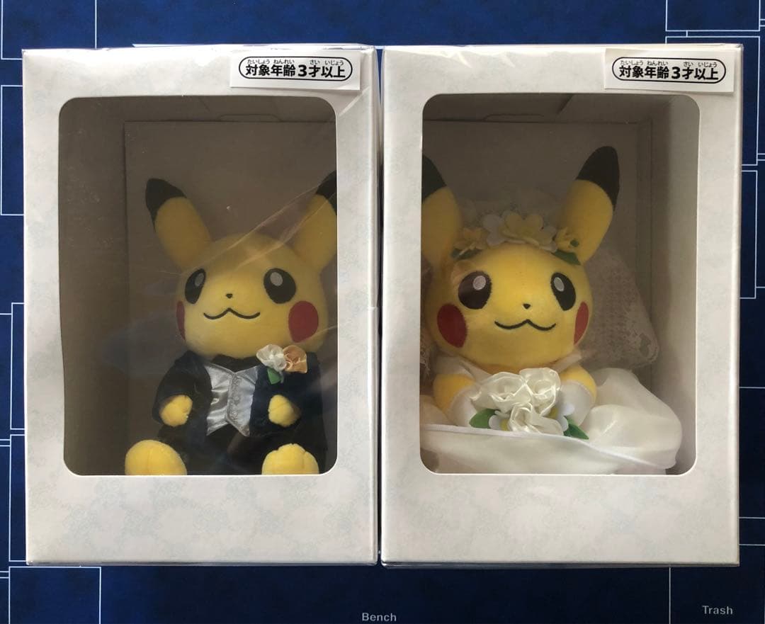 Pokemon Garden Wedding ぬいぐるみピカチュウ洋婚2体セット