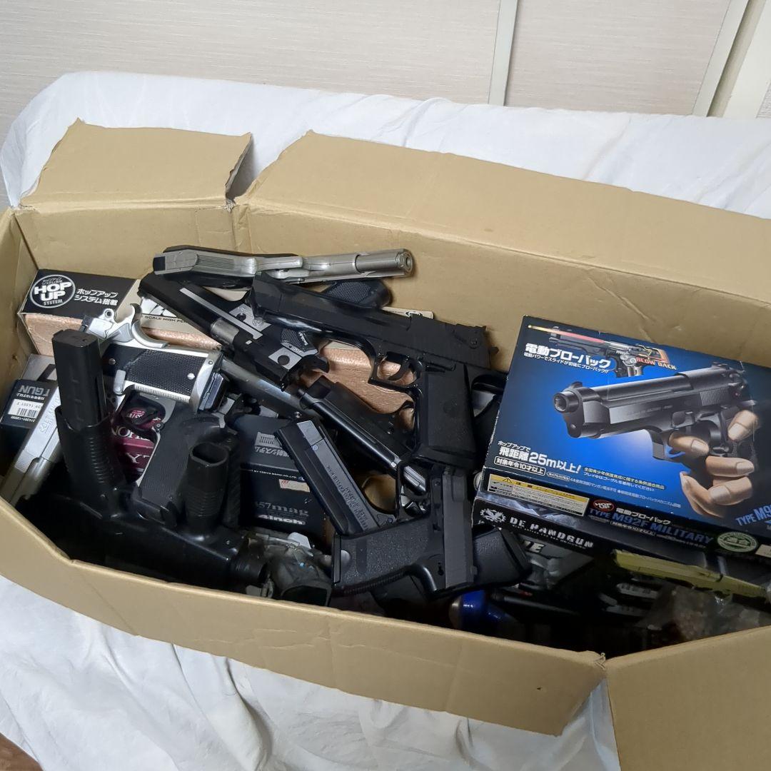 1000円オークション　ジャンク　エアガン大量まとめてセット　ミリタリー