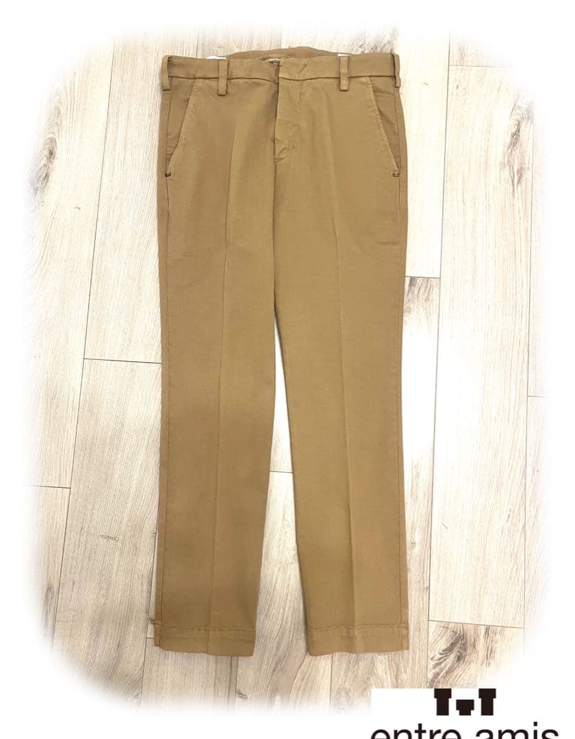 アントレアミ entre amis ジップフライパンツ コットンパンツ メンズ