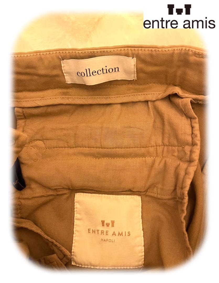 アントレアミ entre amis ジップフライパンツ コットンパンツ メンズ