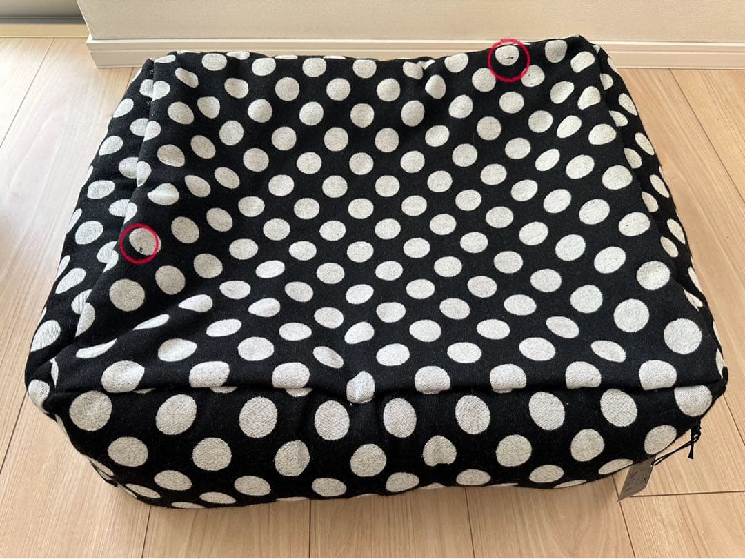 未使用品FIFI&ROMEOフィフィロメオ☆ドット柄ベッド水玉クッションペット