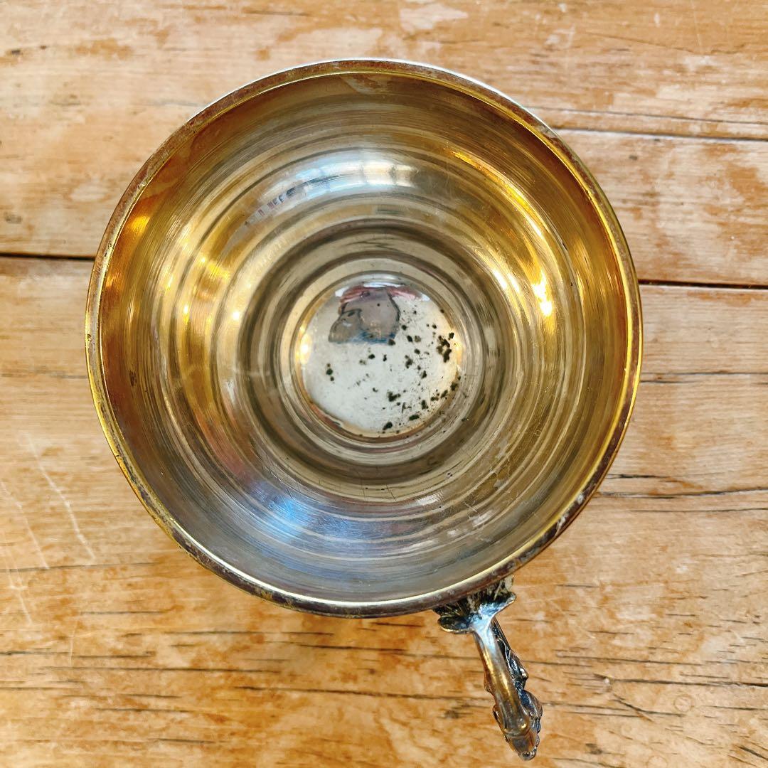 シルバープレート　美しい大振りカップ