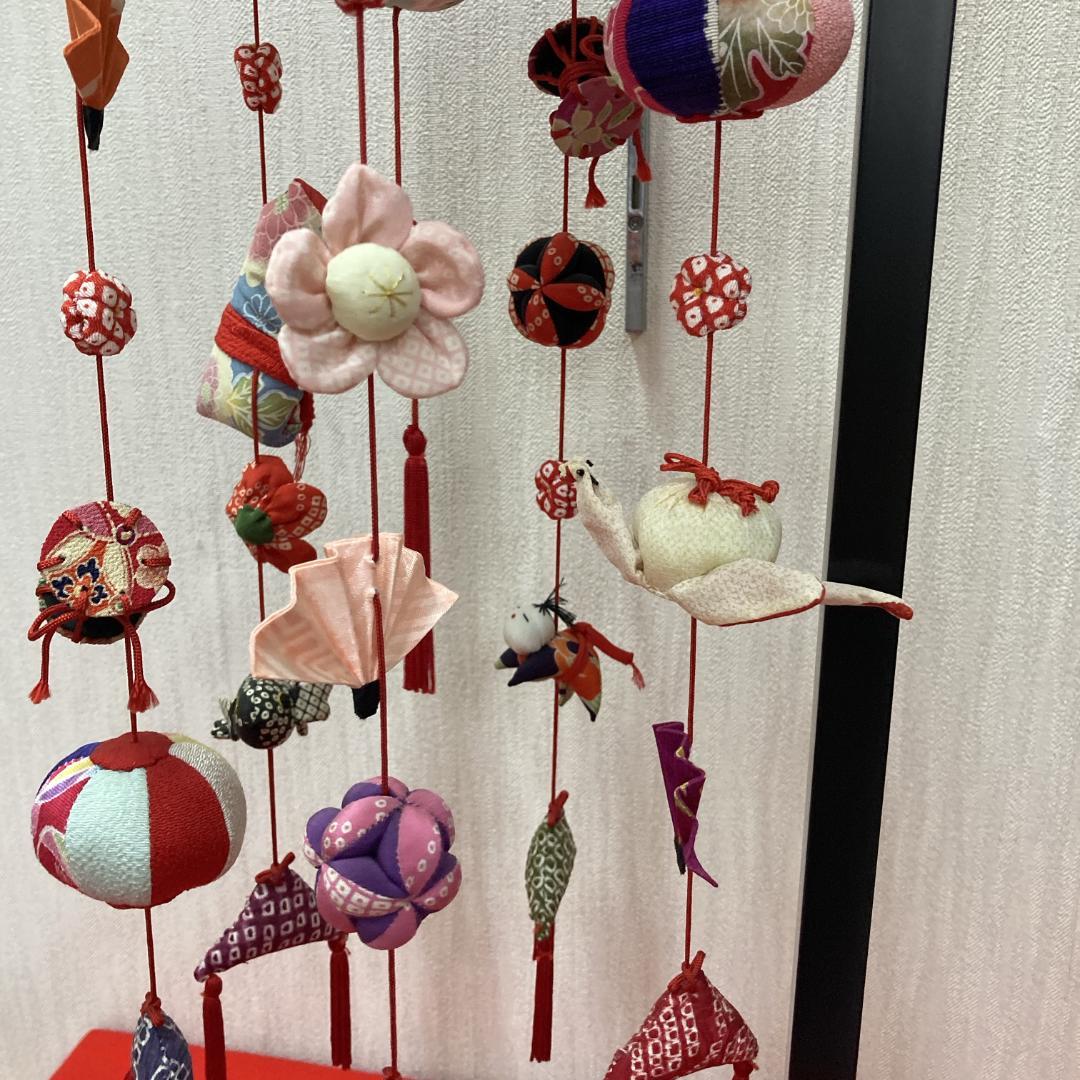 No.6 飾り台付き　高さ71㎝　3月つるし雛　吊るし雛飾り　雛祭り吊るし飾り