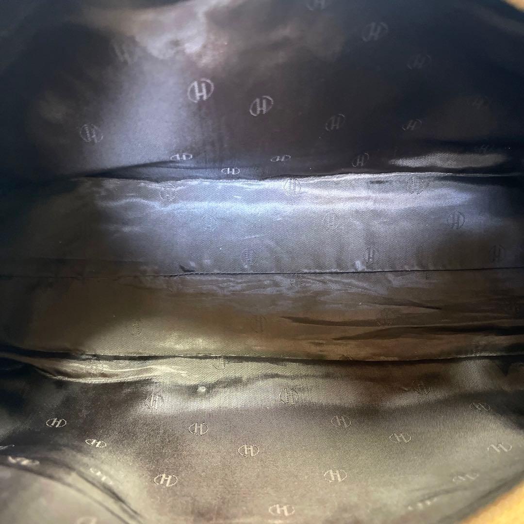 【HAMANO】濱野皮革工藝 キャメルブラウン レザー ゴールド金具ハンドバッグ