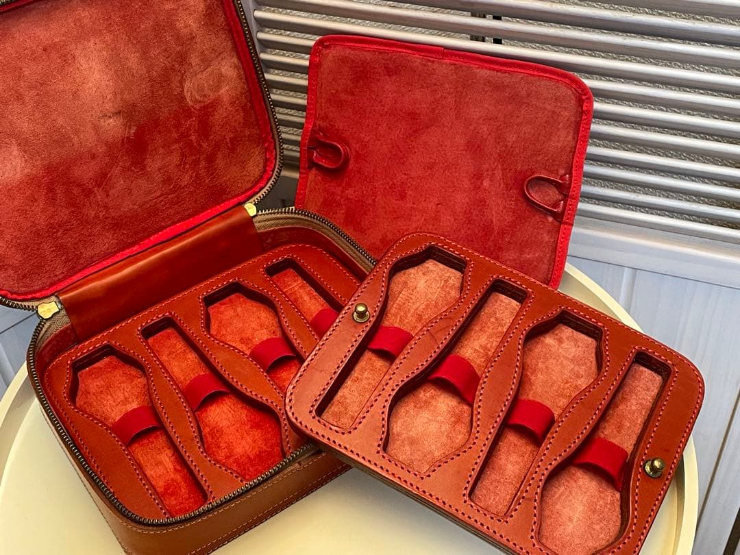 希少 フェリージ Felisi レザーウォッチボックス ウォッチケース