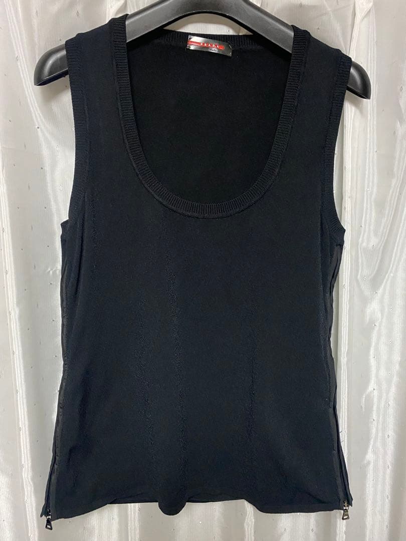 PRADA SPORT 00s サイドジップタンクトップ Uネック