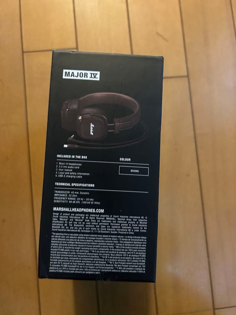 Marshall Major IV ワイヤレスヘッドフォン