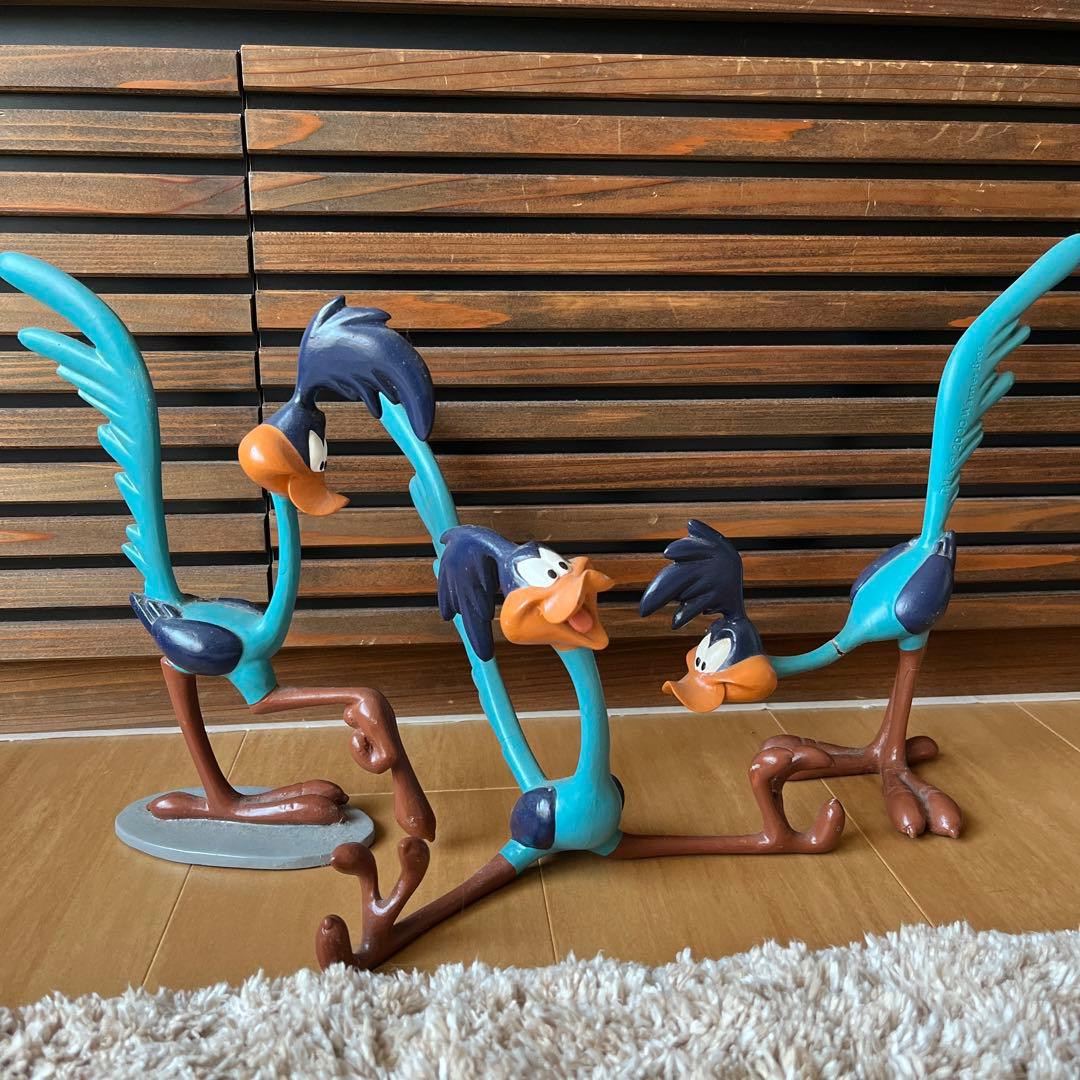 2000年ロードランナー　フィギュア　2体セット！レア！アメリカ雑貨特大サイズ