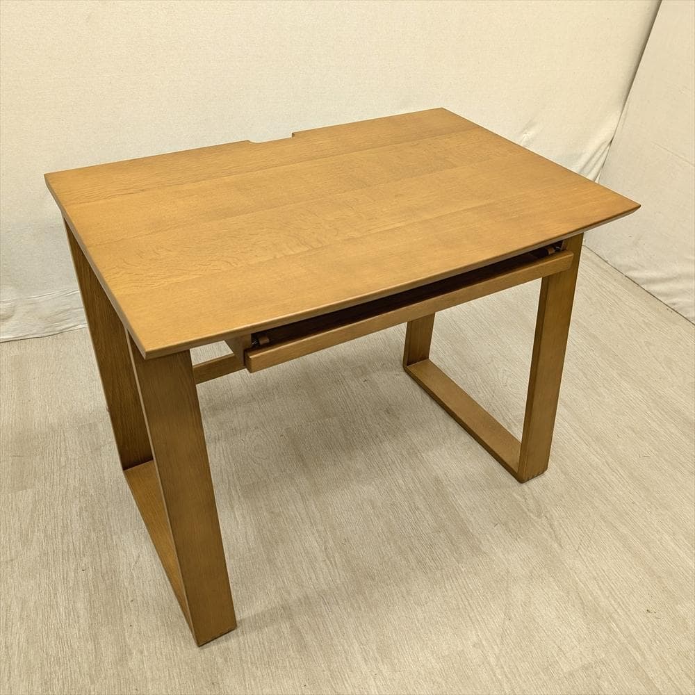 展示品　北海道 旭川　楢 ナラ材　学習デスク　デスク　PCデスク　パソコンデスク