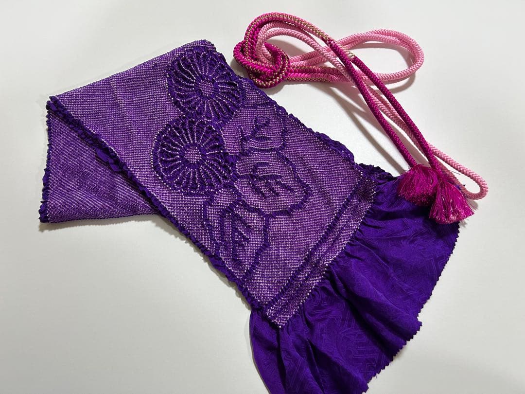 【 最終値下げ 】 豪華振袖４点セット！！　引箔　花柄　着物スキ倶楽部　１９９