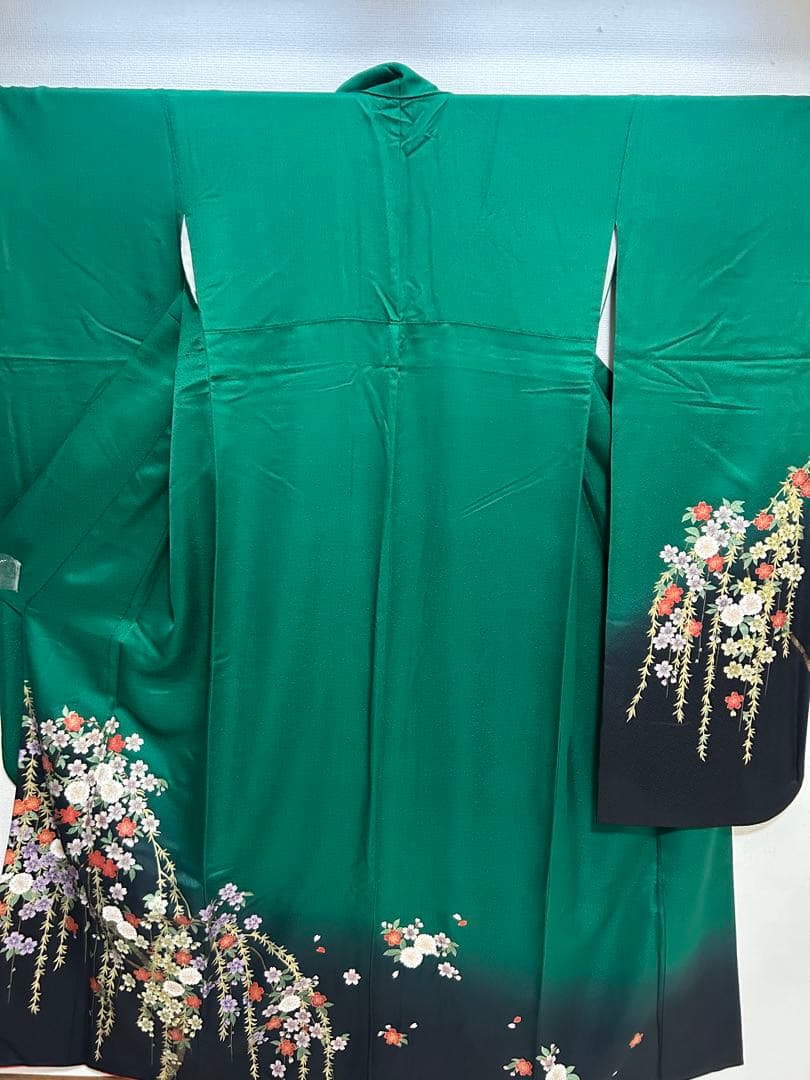 【 最終値下げ 】 豪華振袖４点セット！！　引箔　花柄　着物スキ倶楽部　１９９