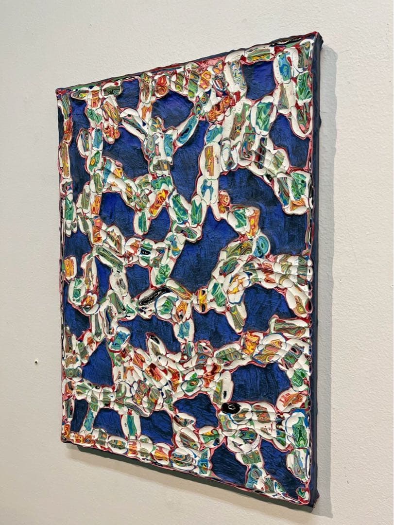 蛇目 2016年作 アクリル作品 抽象画 サイン入